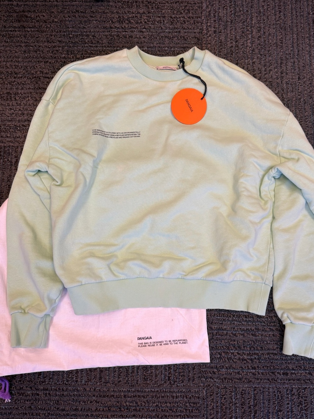 Pangaia Midweight Sweatshirt Matcha Color